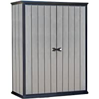 Keter - Cobertizo de jardín exterior Duotech Hight Store- Color gris- 140 x 77 x 181.5 cm - 1500 L